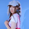 Джинсы Minji Haerin Omg сцены длинная кроличья ушная шляпа y2k в стиле деним синяя бейсболка мода мода хип-поп-крышка пара подарков на день рождения 240430