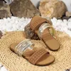 Slippare Womens Summer Plus Size Slide Shoes For Women Retro New Open Toe Flat Ladies Casual Beach Outdoor Female Sandals H240430