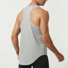 Camiseta masculina camisetas camisetas masculinas diariamente fitness de fitness interno músculo leve ao ar livre de poliéster liso sem mangas e respirável suave