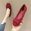 Casual Shoes Comemore Microfiber Women Solid Ballerina Flats Plus Size 32-45 Office Ladies Black Espadrilles Square Toe Bow-Knot Moccas