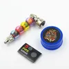 smoke kit Pipe Herb weeds Pipe Tobacco Grinder Filter card CHROMIUM CRUSHER herb grinders smoking shop