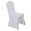 100 pcs Universal White Polyester Spandex Wedding Chair Covers for Weddings Banquet Folding el Decoration Decor Whole2601509