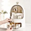 Kosmetischer Organizer bin staubdichtes Make-up Badezimmer Luxuslagerstange Pflege Lippenstift Schmuck Hautkosmetik Box Q240429