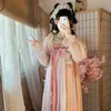 Vêtements ethniques rose hanfu robe femme ancienne chinois traditionnel hanfu fée lolita cosplay costume de danse de danse d'été