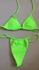 Kvinnors badkläder sexig thong bikini 2024 kvinnor baddräkt kvinnlig mikro bikinis set brasiliansk strand slitage baddräkt biquini neon gul