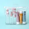 Speicherflaschen 60/90 ml Parfümflasche Set nachfüllbare Spray -Lotion Shampoo Duschrohr Abfüllung Kosmetischer Reiseflüssigkeit Container