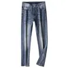 جينز جينز للرجال العلامة التجارية الراقية الأزياء الرقمية الجينز الجينز الجديد مرنة سراويل رفيعة