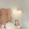 Wall Lamps Pink On White Clouds Cute Girl Bedroom Bedside Modern Cartoon Children's Room Princess Lights