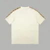 ربيع الصيف T Shirt الكلاسيكية تباين اللون الأكمام قصيرة الأكمام قمم قمم قمم قمم الفضفاضة