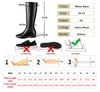 Boots Winter PU Leather Women Knee High Motorcycle Square Toe Zip Footwear Low Heels Female Riding Ladies Long Boats 2024