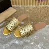 Hollow Out Slip on Mules Ladies Shoes Summer Peep Toe Flat Platpers Sweet Tlides Female Chaussures