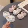 Сандалии Baby Girl Sandals Water Diamond Princess Shoes neworn Baby Sandal