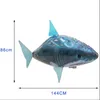 Remote Control Shark Toys Air Swimming RC Animal Infrared Fly Ballonnen Clown Flying Shark Balloon Christmas Gifts Decoratie 240418