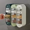 Bottiglie di stoccaggio rastrelliere per spezie per cucina e stagione salino stagione container scatola per la casa combinato a parete