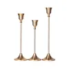 Candele 3 pc/set metal candelabuso di lusso stand di moda per matrimoni squisiti decorazioni per la casa candelabri
