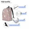 Backpack Men Mulheres Escola de grande capacidade para estudantes Cartoon Panda Bag