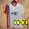 87 90 92 93 94 95 96 97 99 01 08 Glasgow Rangers FC Retro Soccer Jerseys Gerrard Gascoigne Laudrup Gerrard McCoist Футбольная форма 1982 82 83