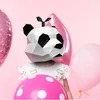 Cosplay Masks Halloween Party Mask Supplies Panda Bear Costume Head Hood 3D Paper Model Diy Cartoon Handmade Face Toys 240429