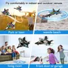 V17 RC Plane 24g Gravity Sensing Glider 360 ﾰ Rotation En nyckelstart Remote Control Airplane Epp Foam Toys Kids For Gift 240430