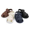 Sandals baby mode pu cuir premier pas sailloir bébé garçons chaussures formelles chaussures néonatals respirant sandales enfants non glisso