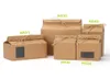 Thee verpakking doos cadeau -wrap kartonnen kraft kraft papieren zak gevouwen voedsel moer voedsel opslag inpakken c0616G076261149