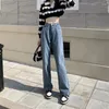 Jeans femeninos N3430 Fashion All-Match Slim Retro de color retro