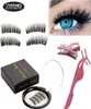 Magnetische Wimpern mit 4 handgefertigten Magneten natürliche Wimpern wiederverwendbare Wimpern Geschenkbox False3695642