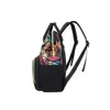 Bolsas de pañales KI63 Muelas de hombro para mujeres Bolsas de ancianos de gran capacidad para bebé Impresión de moda Femenina Mochila Bolsa de pañales D240429