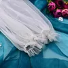 Knieschänder Hochzeit abnehmbare elastische Ärmel weiß schwarz abnehmbar, lang handgefertigte Brautarmabdeckung Zubehör Dropship