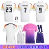 Kids Kit Deutsches Fußballtrikot 2024 Europäischer Pokal Fan Edition Hummels Kroos Gnabry Werner Draxler Reus Muller GOTZE 24/25men's Football Shirt