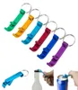 Hele draagbare bierflesopener Keychain Mini Pocket aluminium legering Deverage Beerfles opener Wedding Party Favor cadeaus7500487