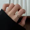 Кластерные кольца корейская модная металлическая маленькая змея для женщин, открывающих регулируемые указательные пальцы кольцо ретро -женские ювелирные ювелирные украшения.
