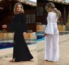 Женщины 039s пляжный бикини прикрытый саронс Long Kaftan Платье Summer Boho Maxi Платье для купальника сетка Seethrough Sunress Plaging8983293