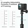 Selfie Monopods Telesin 2.7 /3M ultra long single legged carbon fiber selfie stick suitable for hero 12 11 9 8 7 Max Insta360 One X One R Osmo action WX