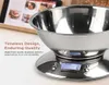 Digital köksskala hög noggrannhet 11lb5kg mat med avtagbar skål rumstemperatur larm timer rostfritt stål libra 2112217749212
