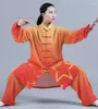 Etnische kleding 2024 Chinees Tai Chi uniform traditionele wushu kungfu pak gradiënt kleur vechtsporten vleugel chun training ochtendoefening
