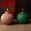 キャンドルdiyクリスマス幾何学球キャンドルシリコーン金型ストライプスパイラ波パターン球状ケーキチョコレートシリコーン型樹脂型