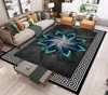 RUNDGEE moderne nouveau style chinois 3d tapis imprimé salon canapé table basse légère couverture de luxe à la maison