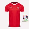 2024 Maglie euro Coppa Euro Svizzera Soccer Swiss National Team Eedi Akanji Zakaria Sow Rieder Embolo Shaqiri a casa camicie da calcio Simme 4xl