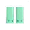 Bouteilles de rangement bouteille de rouge à lèvres vide en plastique conteneur cosmétique vert emballage rond plat 30pcs 15g tube de bâton rechargeable portable