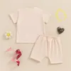 Ensembles de vêtements pour tout-petit bébé fille d'été de sable d'été