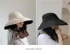 Wide Bim Hats Sommer Frauen verdoppelt Baumwollwäsche Sonnenhut Elegant Big Foldable Antiuv Beach Floppy Flat Caps Bob Zz4899483391