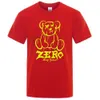 Herr t-shirts noll kram givet grn björn kawaii tryck kort slve överdimensionerad svett t-shirt sommar personlighetskläder hip hop bomull män skjorta y240429