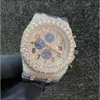 Custom Stone Gold Girl Sieraden Diamant Ice Out Out Fashion Hip Hop Moissanite Watch