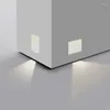 Muurlamp frameloze ingebedde LED LED Human Body Sensing Type altijd heldere lampen Smart Corner Step El Trap Aisle Lams