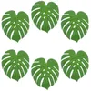 Decoratieve bloemen 6pcs nep tropische bladeren imitatie voor Hawaiiaans Luau Jungle Party Decor