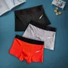 Männliche Shorts Boxer atmungsaktive Männer Unterwäsche Baumwoll Herren Boxer -Slips Unterhose für Männer sexy Solid Color Short Hosen Marke Stretch Boxer Höschen Weihnachtsgeschenk