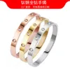 Modische trendige Design Armband Charming Armband Schmuck Gold Diamant Nagel Style Valentine mit Karren Originalarmbänder