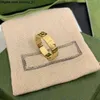 fashion Luxury Designer Rose gold silver ring gold rings brand letter Fashion Titanium Steel Engraved Letter Pattern designer Ring wedding praty Size 5-10 rings