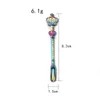 Crown Cat Magic Wand Shape Przenośna mini łopaty łyżka metalowe łopaty dymu proszek puder hakah shisha dabber dab woska palenie rurka tabak